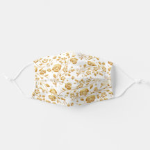 Gold Floral patroon schilderen