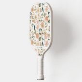 Gold Floral Pattern | Gepersonaliseerde naam Pickleball Paddle (Links)