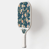 Gold Floral Pattern | Gepersonaliseerde naam Pickleball Paddle (Links)