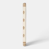 Gold Floral Pattern Samsung Galaxy Hoesje (Linkerkant)