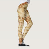 Gold Floral Popular Leggings (Rechts)