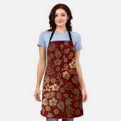 Gold Floral Schort (Gedragen)