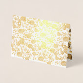 Gold Floral Star van David Kraft Paper Luxury Larg Folie Kaarten (Voorkant)