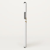 Gold Floral Stem Line Drawing iPhone / iPad case (Achterkant / rechts)