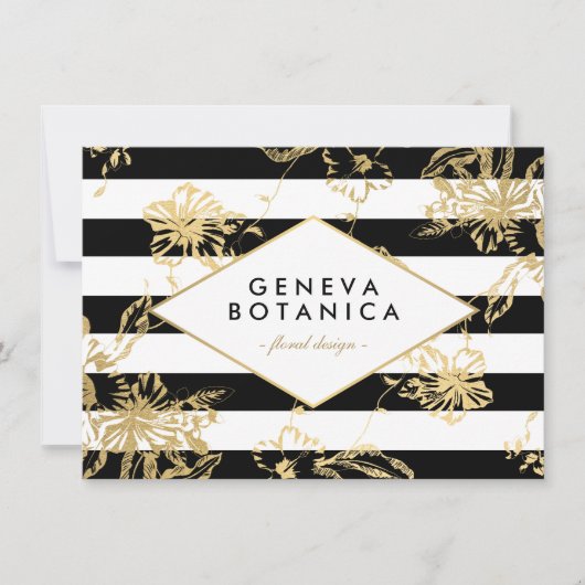 "Gold Floral Striped"-certificaat (Voorkant)