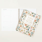  Gold Floral Super Homeschoing mam White Planner (Display)