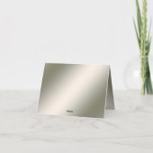 Gold Floral Thank You Card Bedankkaart (Achterkant)