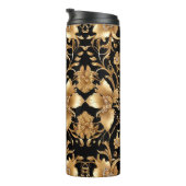 Gold Floral Thermal Tumbler Thermosbeker (Geroteerd rechts)