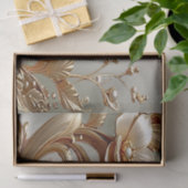 Gold Floral Tissue Paper Tissuepapier (Geschenk)