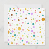 Gold Floral Unicorn Kaart (Achterkant)