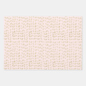 Gold Floral Wedding Inpakpapier Vel (Voorkant 2)