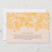 Gold Floral Wedding Invitations Kaart (Voorkant)