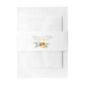 Gold Floral Wedding Uitnodigingen Wikkel (Voorkant Voorbeeld)