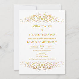  Gold Flourish Commitment Ceremony Kaart