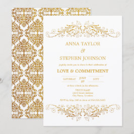 Gold Flourish Commitment Ceremony Kaart