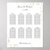 Gold Flower 8-tabellen Poster (Voorkant)