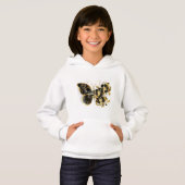 Gold Flower Butterfly met Black Orchid (Voorkant volledig)