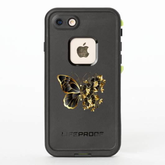 Gold Flower Butterfly met Black Orchid (Achterkant)