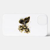 Gold Flower Butterfly met Black Orchid Case-Mate iPhone Case (Achterkant (horizontaal))