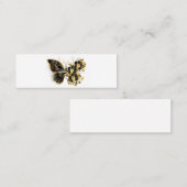 Gold Flower Butterfly met Black Orchid Contactkaartje (Voorkant / Achterkant)