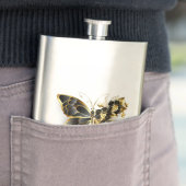 Gold Flower Butterfly met Black Orchid Flacon (Voorbeeld)