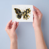 Gold Flower Butterfly met Black Orchid Flyer (Hand)