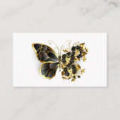 Gold Flower Butterfly met Black Orchid Informatiekaartje (Voorkant)