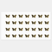 Gold Flower Butterfly met Black Orchid Labels (Vel)