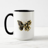 Gold Flower Butterfly met Black Orchid Mok (Links)