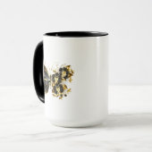 Gold Flower Butterfly met Black Orchid Mok (Voorkant links)