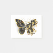 Gold Flower Butterfly met Black Orchid Post-it® Notes (Voorkant)
