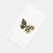 Gold Flower Butterfly met Black Orchid Servet (Hoek)