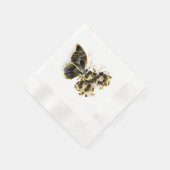 Gold Flower Butterfly met Black Orchid Servet (Hoek)