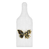Gold Flower Butterfly met Black Orchid Snijplank (Voorkant)