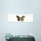 Gold Flower Butterfly met Black Orchid Spandoek (Beurs)