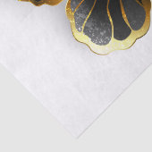 Gold Flower Butterfly met Black Orchid Tissuepapier (Detail)