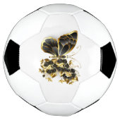 Gold Flower Butterfly met Black Orchid Voetbal (Gedraaid)