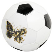 Gold Flower Butterfly met Black Orchid Voetbal (Drie kwart)