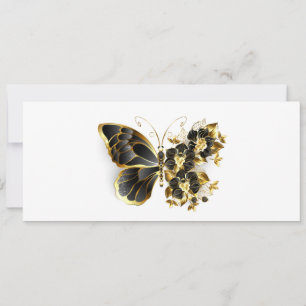 Gold Flower Butterfly with Black Orchid Aankondiging