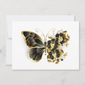 Gold Flower Butterfly with Black Orchid Aankondiging (Voorkant)