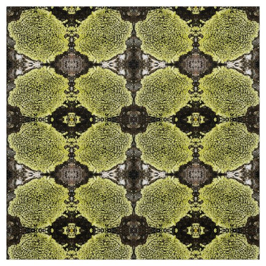 Gold Flower Fabric Stof (Swatch)