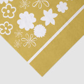 Gold Flower Floral Pattern Celebration Decoupage Tissuepapier (Detail)