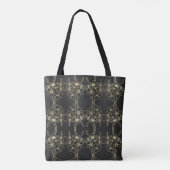 Gold Flower Monogramed Tote Bag (Achterkant)