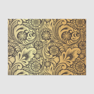 Gold Flower Pattern-ontwerp Tissuepapier