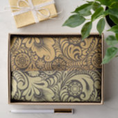 Gold Flower Pattern-ontwerp Tissuepapier (Geschenk)