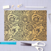 Gold Flower Pattern-ontwerp Tissuepapier (Craft)