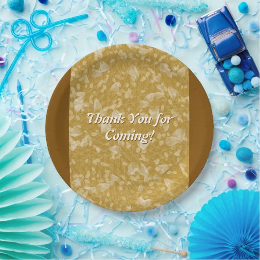 Gold Flower Petal Paper Bord (Feest)