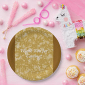 Gold Flower Petal Paper Bord (Feest)