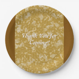 Gold Flower Petal Paper Bord