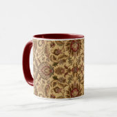 Gold Flowers Arabesque oriental tapastery Mok (Voorkant links)
